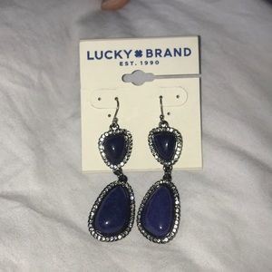 Lucky brand dark blue earrings